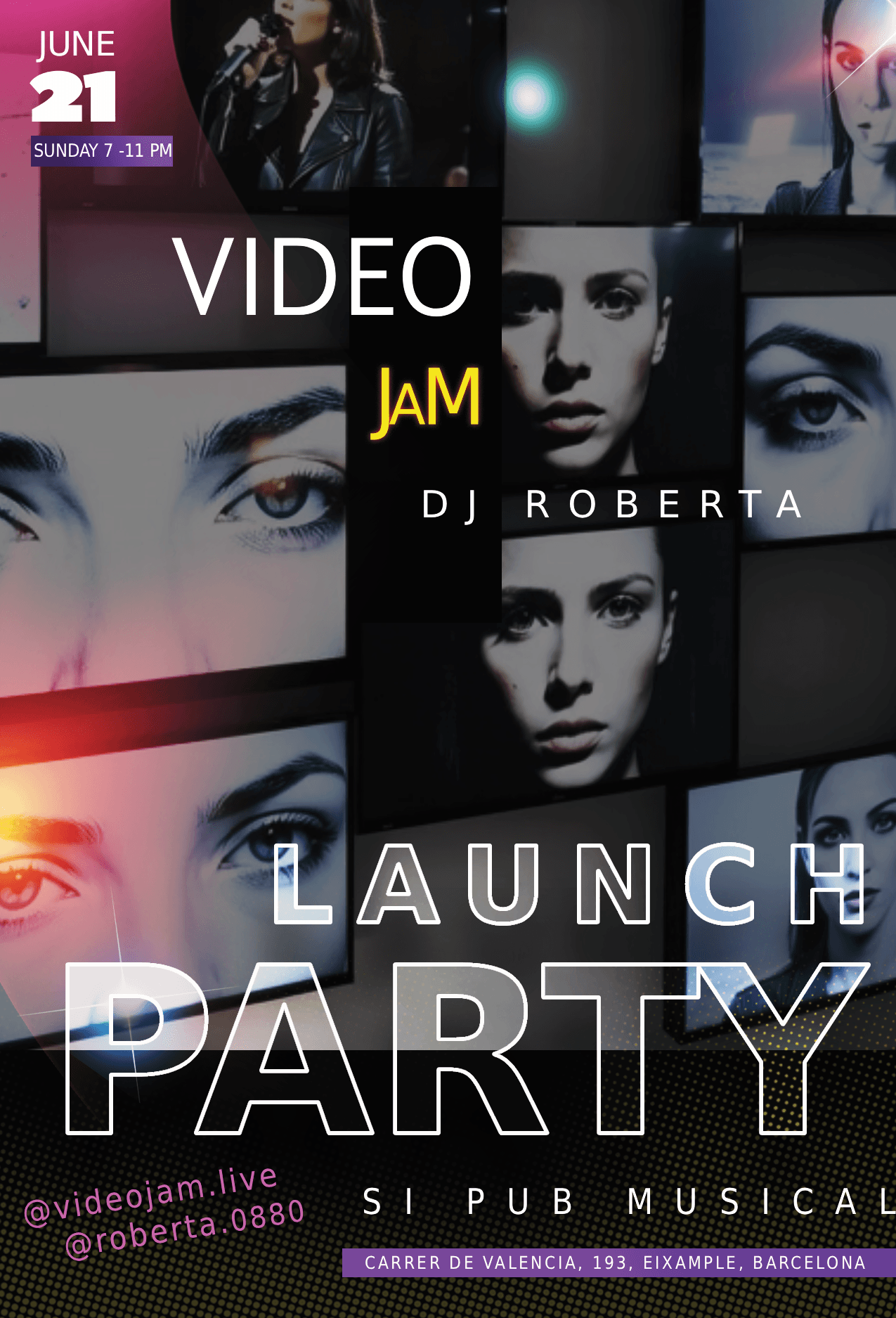 Videojam Launch Party — Sunday June 21, Sí Pub Musical, Barcelona